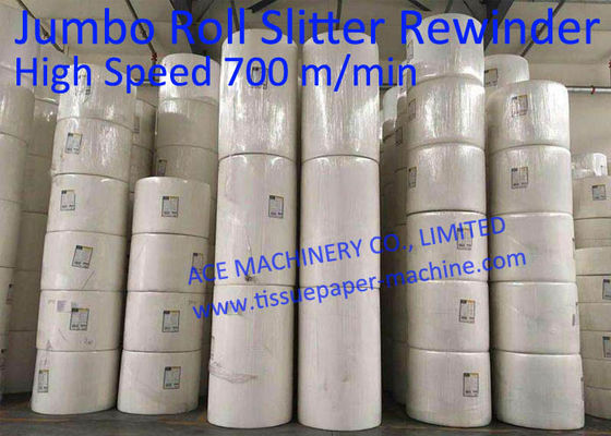 1950mm 700m/Min CE Tissue Paper Jumbo Roll Slitter Rewinder