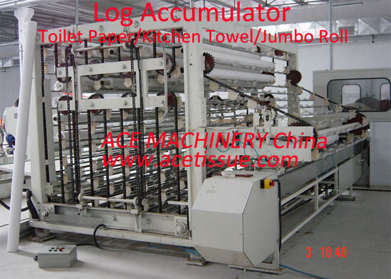 Akumulator Log Sepenuhnya Otomatis Untuk Diameter Jaringan Maxi Roll 250mm