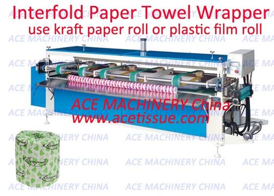 Mesin Overwrapping Kertas Otomatis Lebar Log 2800mm Untuk Tissue Roll Toilet