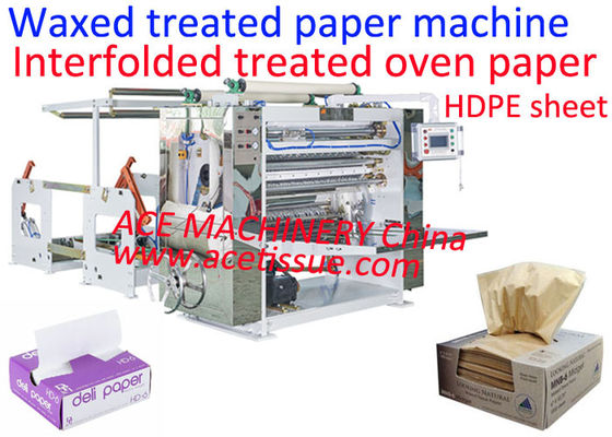 Mesin Lipat Kertas Interfolded Untuk Kertas Wax Oven Baking Paper Nonstick Parchment Paper