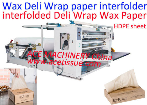 Deli Bungkus Mesin Interfolder Kertas Lilin V Lipat / Z Lipat 10 