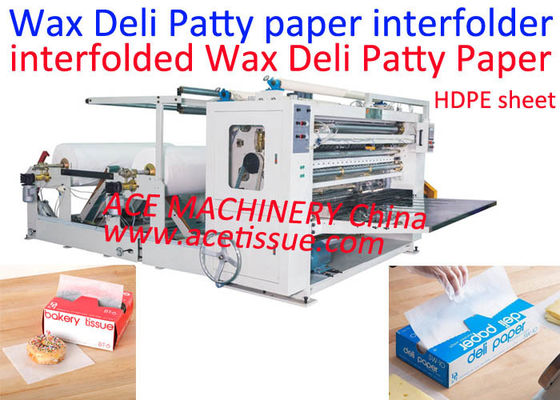 CE Interfolded Automatic Folder Machine Dry Waxed Paper Deli Sheets Mesin Interfolder