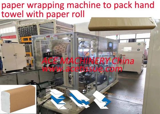 Mesin pengemasan lengan hand towel Z Fold dengan kertas roll