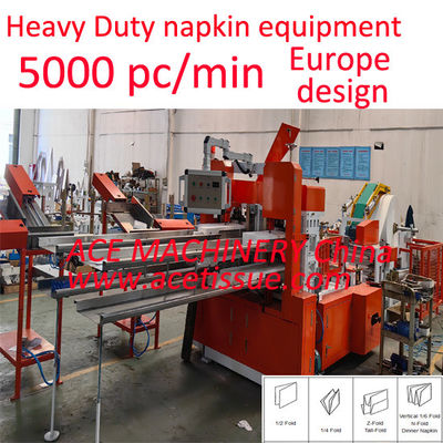 6000 Napkin/menit Mesin Napkin tercepat untuk embossing besar dispenser Napkin