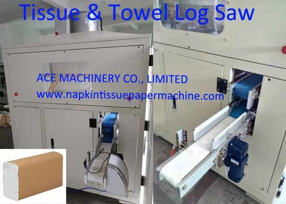 Single Lane Interfold Dispenser Serbet Log Saw Mesin Pemotong