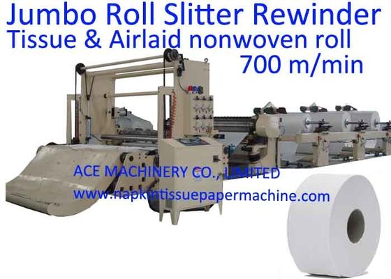 Mesin Tissue Jumbo Roll 2000mm Sepenuhnya Otomatis Untuk Pabrik Kertas