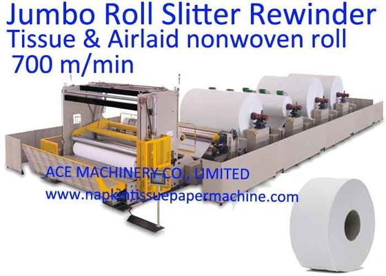 1200mm Otomatis Ibu Gulung Mesin Tissue Paper Slitting Dan Rewinding