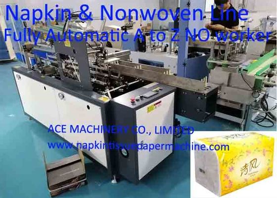 800 Sheet / Min 180x180mm 2 Warna Pencetakan Lini Produksi Serbet