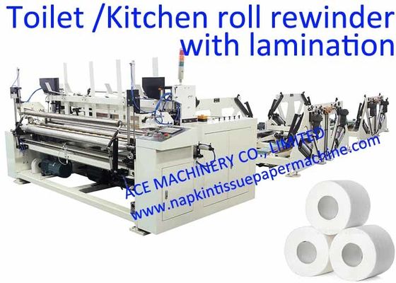 Mesin Pembuatan Kertas Toilet 1800mm Dengan Embossing
