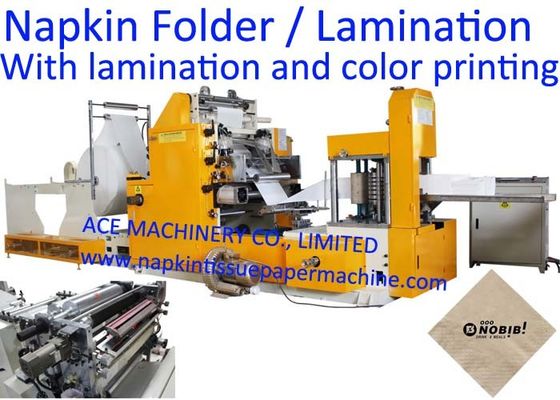 1/4 Mesin Lipat Jaringan Serbet Dengan Laminasi