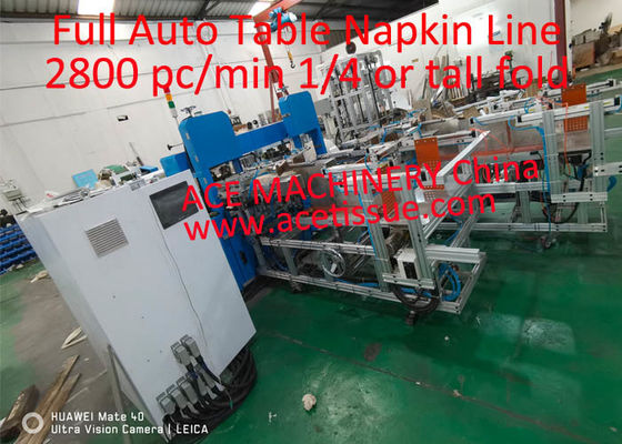 Lini Mesin Produksi Serbet Otomatis Sepenuhnya Dengan Kemasan